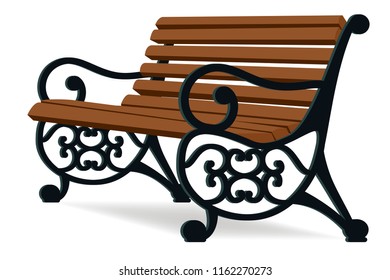 
Park chair graphic vector