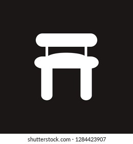 park chair icon. park chair vector design. sign design