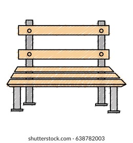 park chair isolated icon