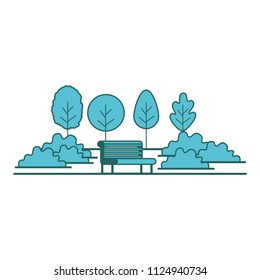 park with chairs scene