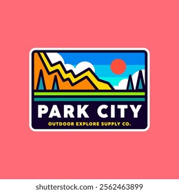 Park city outdoor badge design