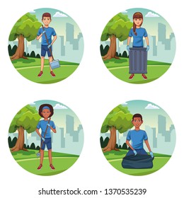 Park cleaning volunteers