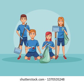 Park cleaning volunteers