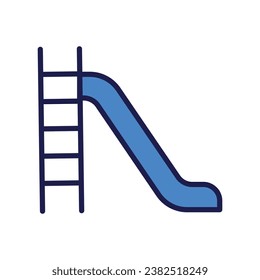 Park color line icons stock illustration 