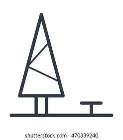 Park Colored Vector Icon