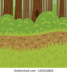 Park colorful background vector illustration flat desing