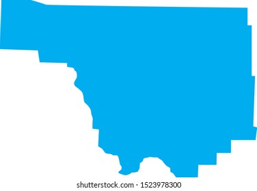 park county map in wyoming state