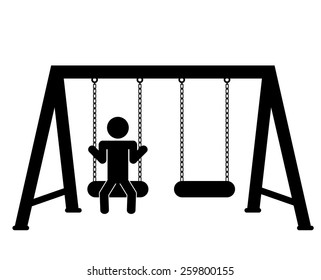 Park design  over white background, vector illustration.