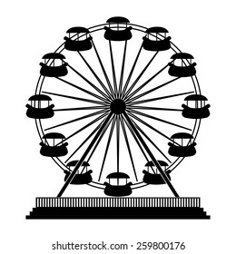 Park design  over white background, vector illustration.