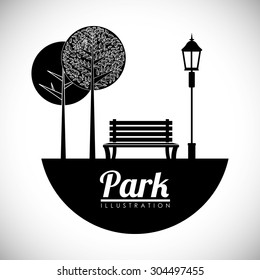 Park digital design, vector illustration 10 eps graphic