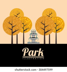 Park digital design, vector illustration 10 eps graphic