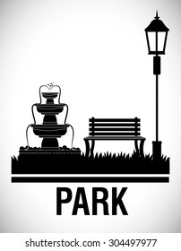 Park digital design, vector illustration 10 eps graphic