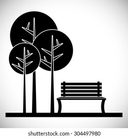Park digital design, vector illustration 10 eps graphic