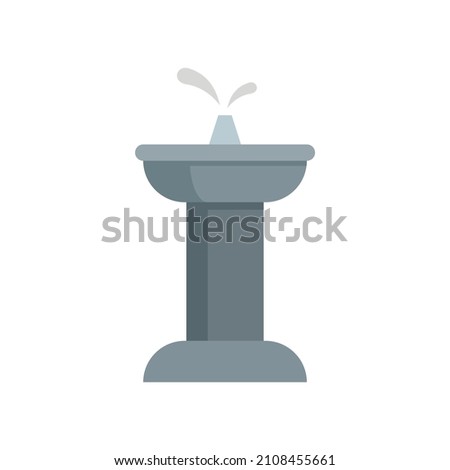 Park drinking fountain icon. Flat illustration of park drinking fountain vector icon isolated on white background