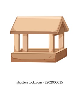 park feeder bird cartoon. park feeder bird sign. isolated symbol vector illustration