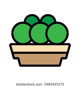Park-Blume-Symbol, Vektorillustration, gefüllter Stil, am besten zum Web verwendet