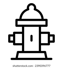 Park hydrant icon outline vector. Fire water. Hose firefighter