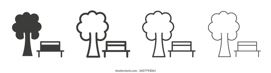 park icon collection for website designs