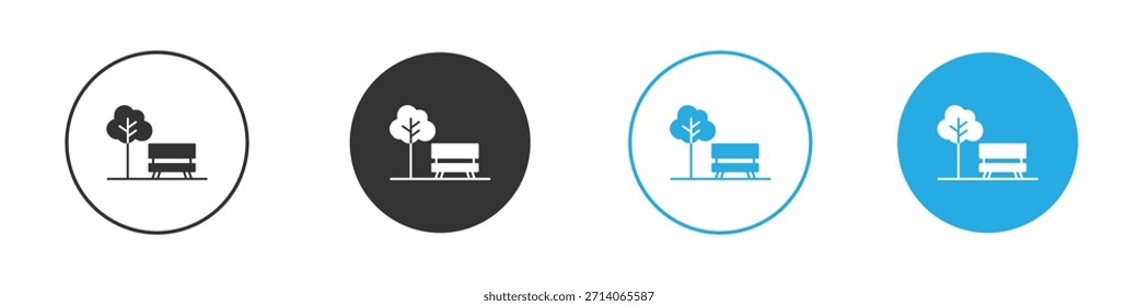 Park-Symbol. Entwurfsvorlage für Grafiksymbol
