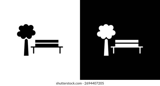 ícone de parque ilustração design de elemento. ícones de glifo preto