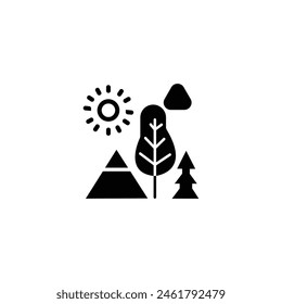 Park icon. Park leisure and outdoor activity symbols. Solid icon collection.
Vector Formats.

