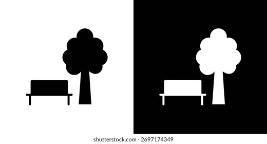 Icono del parque, logotipo Elementos de Diseños gráficos