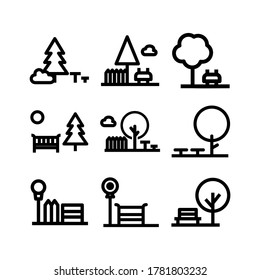 park icon or logo isolated sign symbol vector illustration - Collection of high quality black style vector icons
