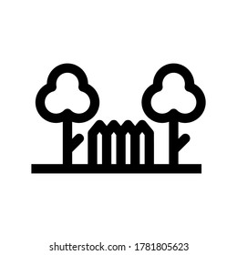 park icon or logo isolated sign symbol vector illustration - high quality black style vector icons
