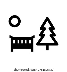 park icon or logo isolated sign symbol vector illustration - high quality black style vector icons
