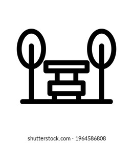 park icon or logo isolated sign symbol vector illustration - high quality black style vector icons
