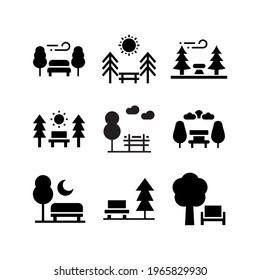 park icon or logo isolated sign symbol vector illustration - Collection of high quality black style vector icons
