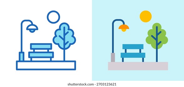 Ícone de estacionamento - Ilustração de vetor multiestilo