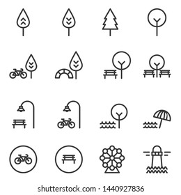 park icon . outdoor vector illustration