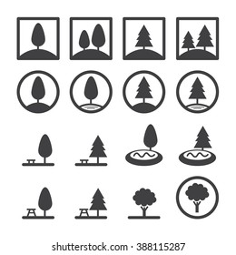 park icon set