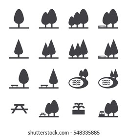 park icon set