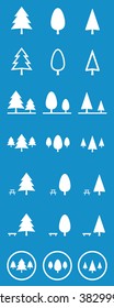 Park icon set . Vector illustration