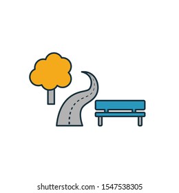 Park icon. Simple element from real estate icons collection. Creative Park icon ui, ux, apps, software and infographics.