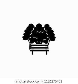 Park icon. Simple vector illustration.