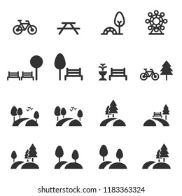 park icon vector