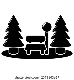 park icon vector design template