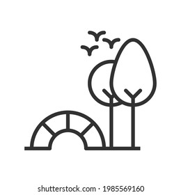 park icon vector illustration .