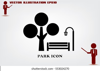 Park icon vector illustration.