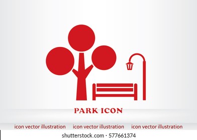 Park icon vector illustration.