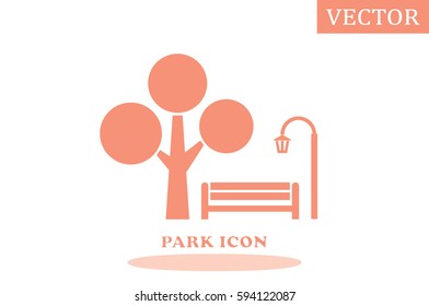 Park icon vector illustration.
