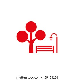 Park icon vector illustration EPS 10.