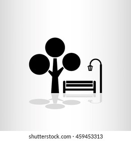 Park icon vector illustration EPS 10.