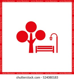 Park icon vector illustration EPS 10.