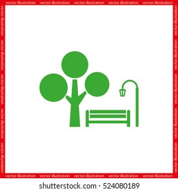 Park icon vector illustration EPS 10.