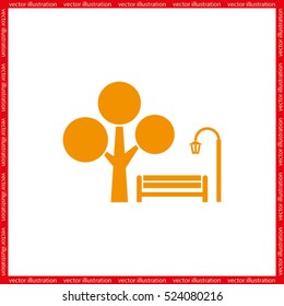 Park icon vector illustration EPS 10.