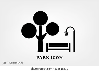 Park icon vector illustration EPS 10